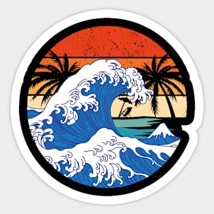 The Great Retro Wave Sticker